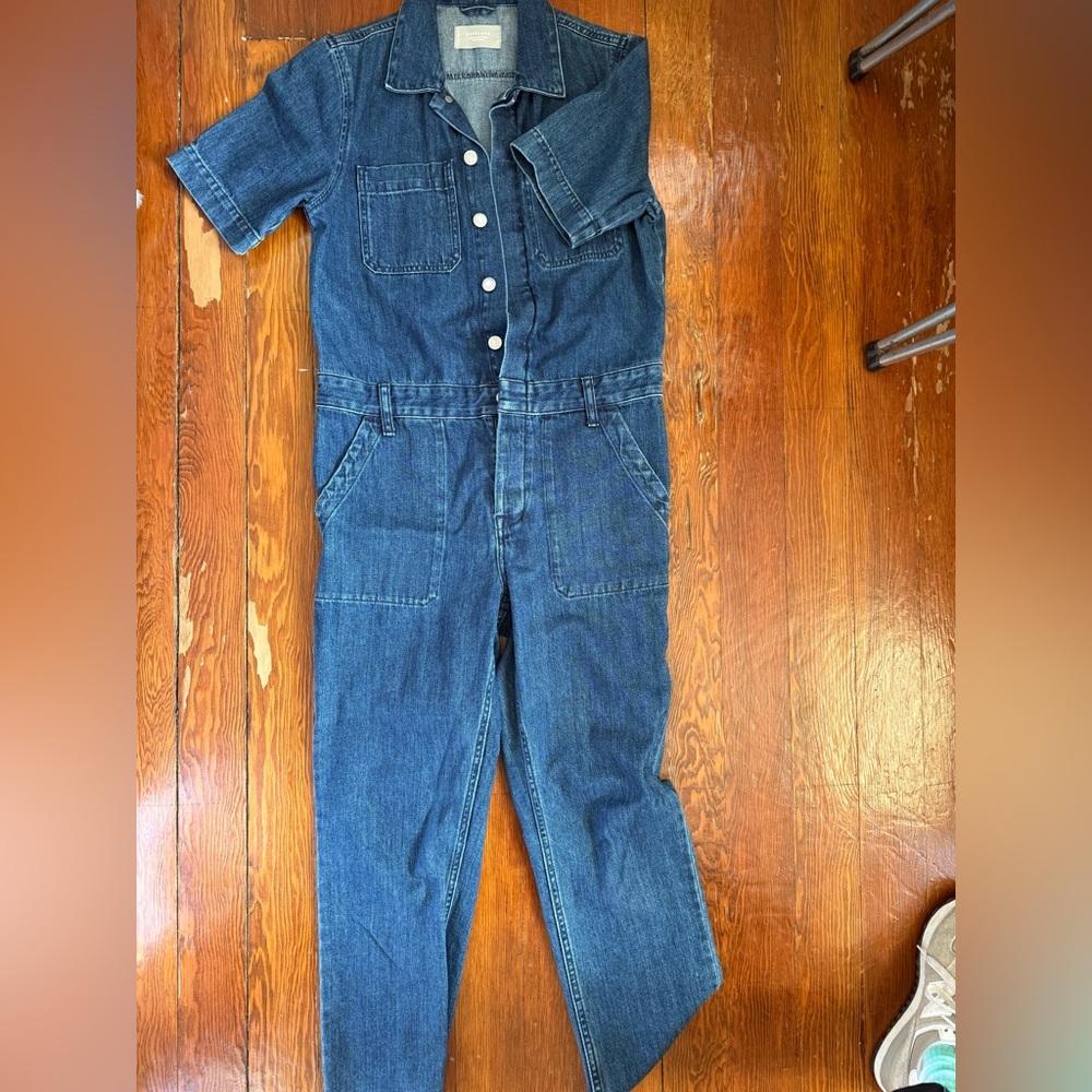 Everlane Dark Blue Denim Jumpsuit
